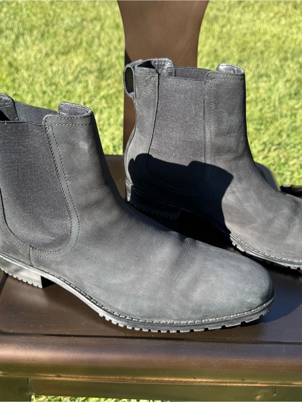 Cole Haan - Nike suede waterproof black Chelsea Boots